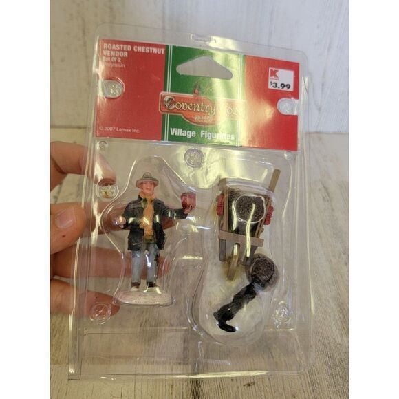 Coventry Cove roasted Chestnut vendor 2007 lemax Village accessory Xmas - Picture 5 of 6